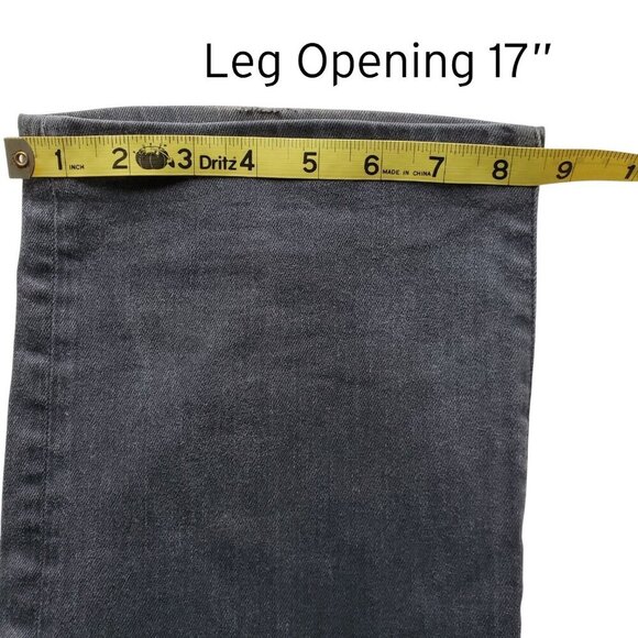 7 For All Mankind Luxe Performance Carsen Grey Jeans Size 32 - Picture 14 of 15